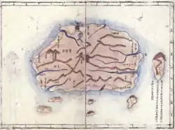 Ancienne carte coréenne de 1861.