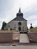 L'église, façade ouest (2014).