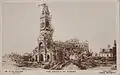 La basilique d'Albert en ruines.