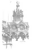 "Dais" du portail XIIIe&nbsp;siècle, article de Viollet-le-Duc.