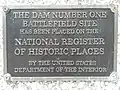 Dam No. One Battlefield Site. Plaque commémorative 2.