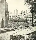 Ces maisons près de la bordure sud-est de l'arsenal à Baton Rouge ont été détruites sur ordre du colonel de l'Union Halbert E. Paine après l'attaque confédérées le 5 août 1862, aussi elles ne peuvent servir d'abri à des assaillants potentiels. L'Union abandonnera Baton Rouge sans être attaquée de nouveau. Ils se dirigent vers la Nouvelle-Orléans sous les ordres du général Butler.