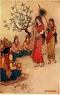 Damayanti choisissant un mari (mythes et légendes indiens - 1913)