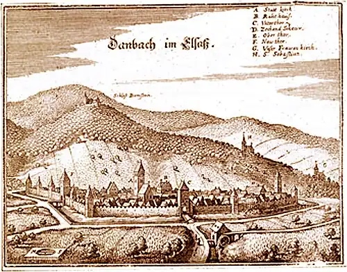 Vignoble de Dambach au XVIIIe siècle.
