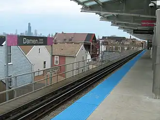Image illustrative de l’article Damen (ligne rose du métro de Chicago)