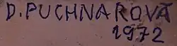 signature de Dana Puchnarová