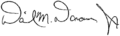 Signature de Dan Donovan