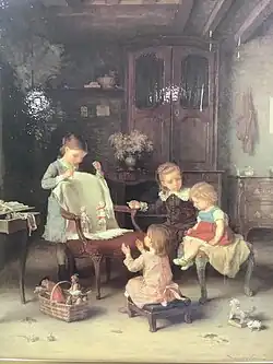Famille heureuse.