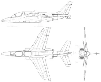 vue en plan de l’avion