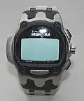 La montre Datalink Ironman USB en mode écran de veille. L'écran de veille s'active automatiquement lorsque l'affichage atteint :00 seconde.