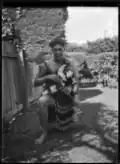 Dave Park avec un tewhatewha en 1917