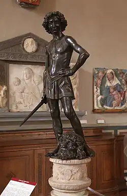 Andrea del Verrocchio, David, v. 1466-69, bronze, musée national du Bargello, Florence