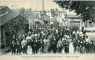 Une entreprise importante avant la Première Guerre mondiale, celle de la Compagnie française de Chromolithie.
