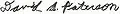 Signature de David Paterson