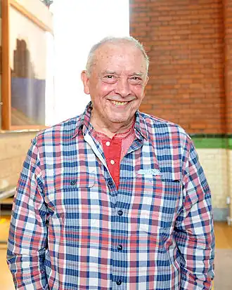 David Baileyphotographe de mode et de portrait britannique, en 2011.