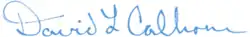signature de Dave Calhoun