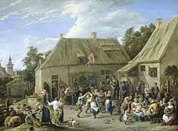 Kermesse de village, vers 1665, huile sur toile, Rijksmuseum Amsterdam