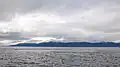 Vue de la côte ouest de l'île Dawson.