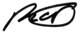 Signature de Ron DeSantis