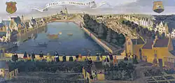 Le Hofvijver à La Haye du Doelenterrein, 1553, artiste inconnu