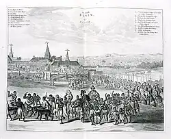 La ville de Benin (Olfert Dapper, 1686).
