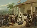 L'arrestation du prince Diponegoro (peinture de Nicolaas Pieneman au Rijksmuseum Amsterdam)