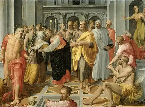 Visitation. Rijksmuseum Amsterdam (1550-1600).