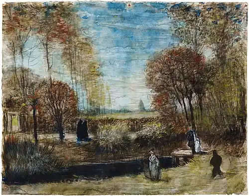 Le Jardin du presbytère de Nuenen, 1885, Bois-le-Duc, Noordbrabants Museum (en) (F1234, JH954).