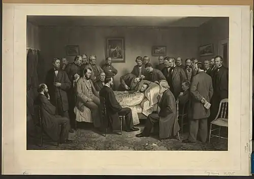 Death of Lincoln (1868), manière noire d'après lui-même