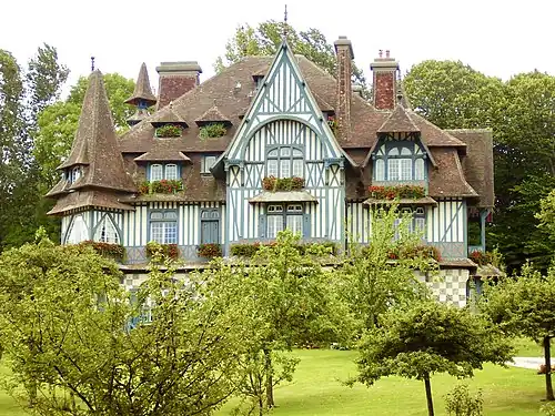 Villa Strassburger à Deauville, construite au début du XXe&nbsp;siècle.