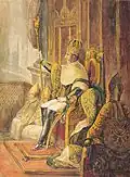 Trône de l'empereur du Brésil, Pierre Ier.