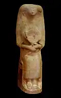 Déesse-mère de terre cuite, terre cuite, 0,25&nbsp;m.