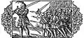 Starkad mène ceux qui sont oppressés par les neuf frères, par Olaus Magnus.
