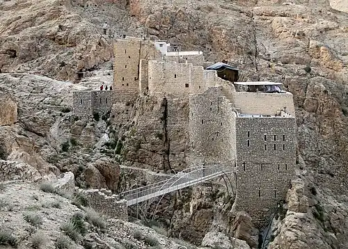 Vue du bâtiment le plus ancien du monastère.
