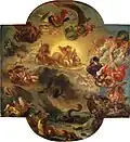 Apollon vainqueur du serpent Python, Delacroix.
