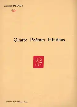Image illustrative de l’article Quatre poèmes hindous