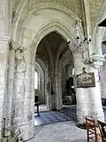 Chapelle sud, 1re&nbsp;travée, vue vers le nord.