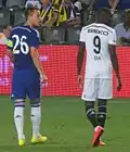 Demba Ba face à John Terry avec Chelsea.