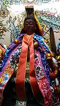 Statue de Houtu dans un temple taïwanais