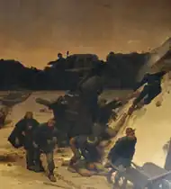 tableau représentant le colonel Denfert-Rochereau défendant Belfort pendant le siège de Belfort de 1870-1871