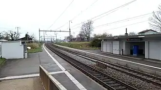 Vue d'ensemble de la gare de Denges-Echandens.