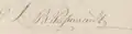 Signature de Denis-Benjamin Papineau