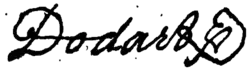 signature de Denis Dodart