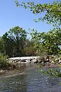 Dénivelé sur le Gardon d'Alès.