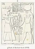 Relief de la tombe.