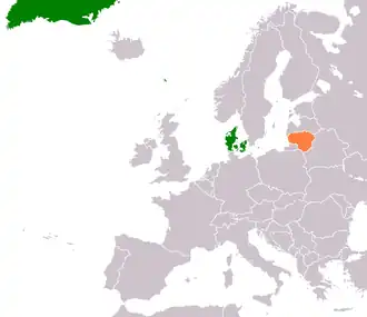 Danemark et Lituanie