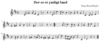 Image illustrative de l’article Der er et yndigt land
