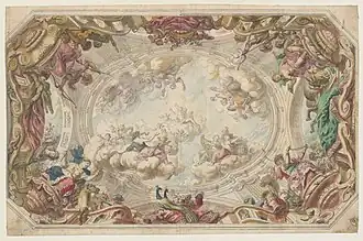 Dessin d'un plafond.
