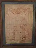 Dessin preparatoire du tableau l'annonciation - collection particulière