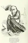 Caricature de Victor Destutt de Tracy par Béguin (La Revue comique, 7 avril 1849)